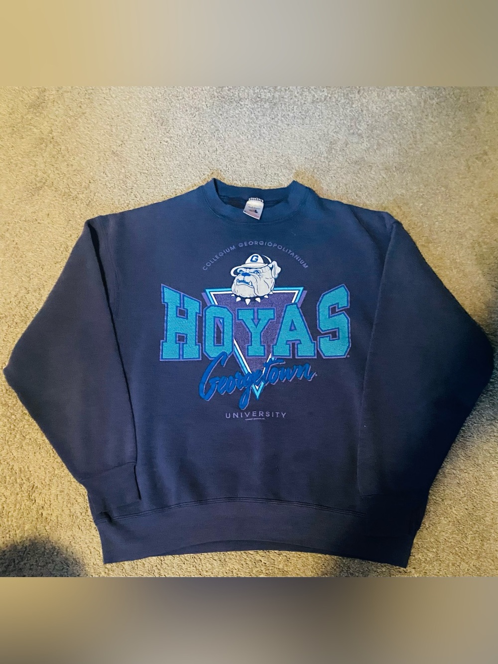 Vintage Fruit of the Loom Georgetown Hoyas Rare Crewneck Sweatshirt